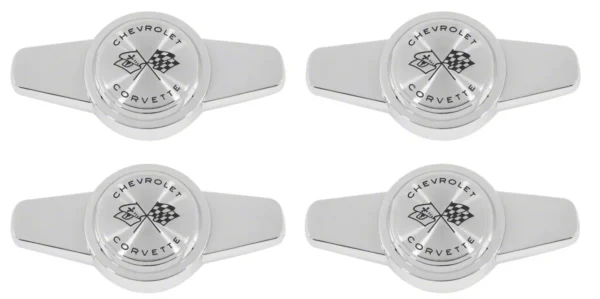 1956-1962 Corvette Wheel Cover Spinner Set