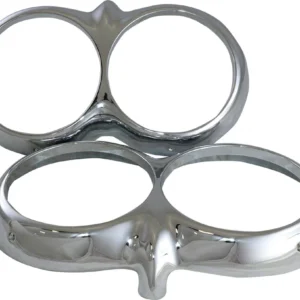 1958-1960 Corvette Chrome Headlight Bezel Pair