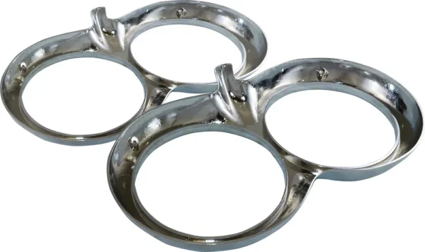 1958-1960 Corvette Chrome Headlight Bezel Pair - Imagem 4