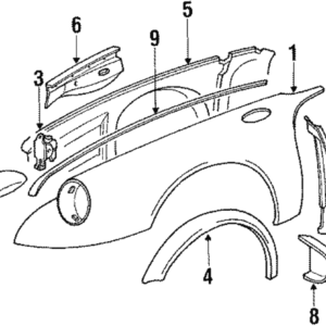 Bracket Fender Extension -  (1230-5503-3008-00)